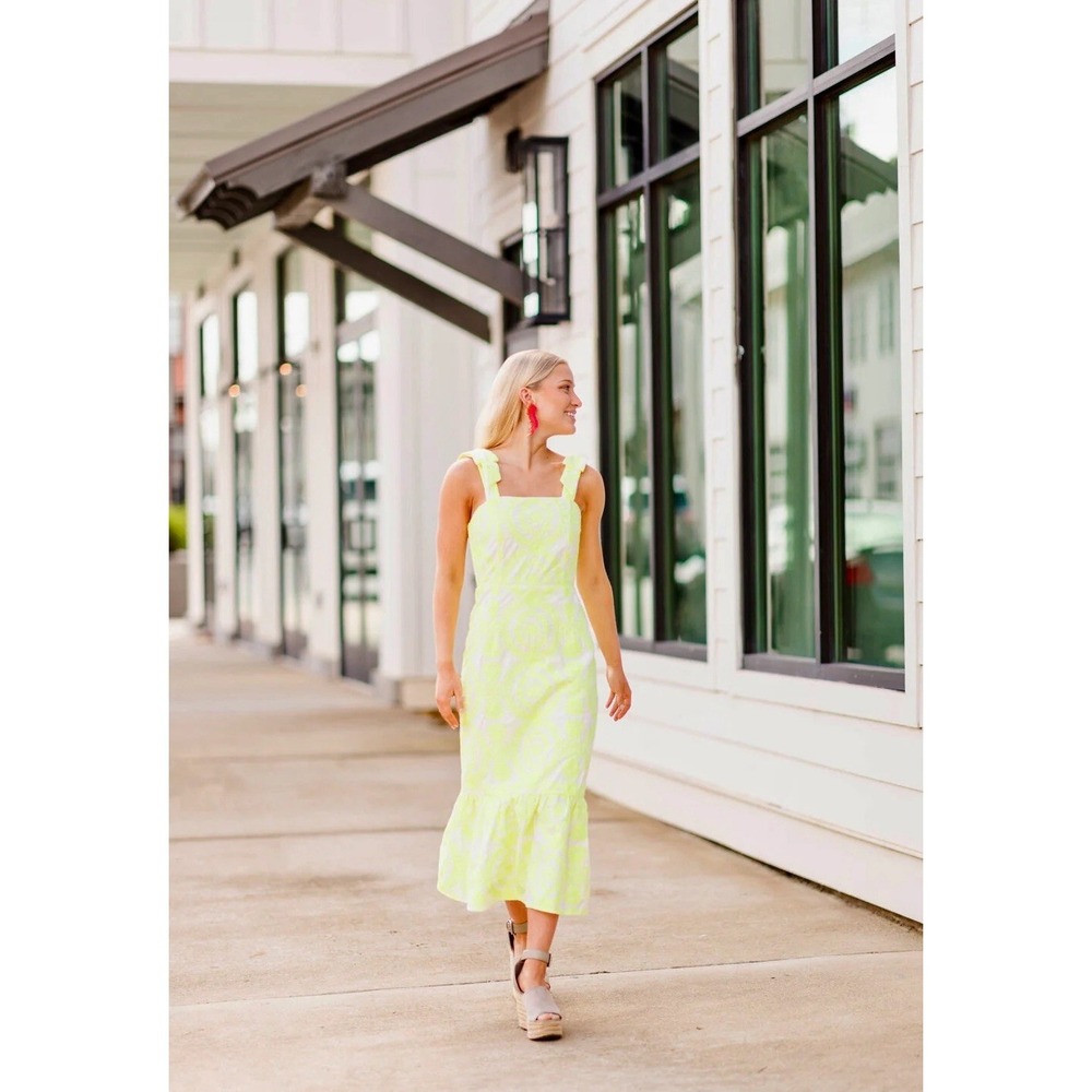 Adelyn Rae Embroidered Neon Maxi Dress Sleeveless Mermaid‎ Size S - Picture 13 of 13